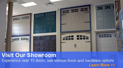 Visit Our Garage Door Showroom